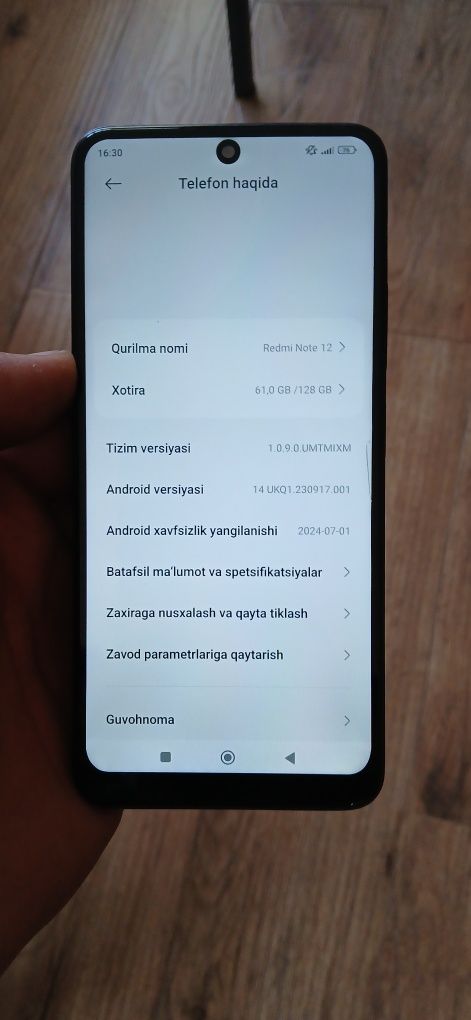 Redmi not 12 8/128