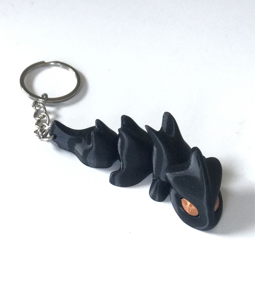 Breloc dragon negru 10 buc.