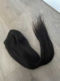 Черна естествена коса 65sm / Екстейшъни