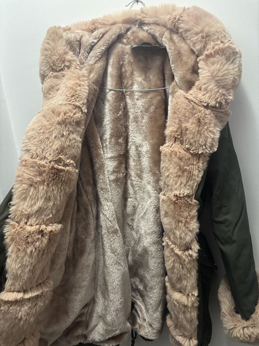 Дамска парка с пух