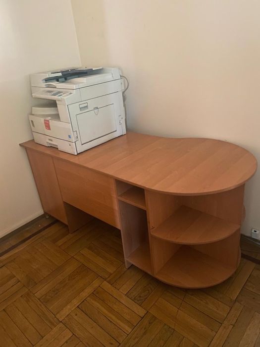 Офисный стол с полками, ЛДСП, 160×70×75 см