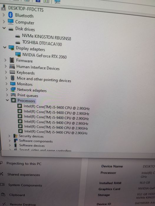 Unitate nouă gaming Asus Rog Strix i5 a9a RTX de 8Gb GTA CSGO FORTNITE