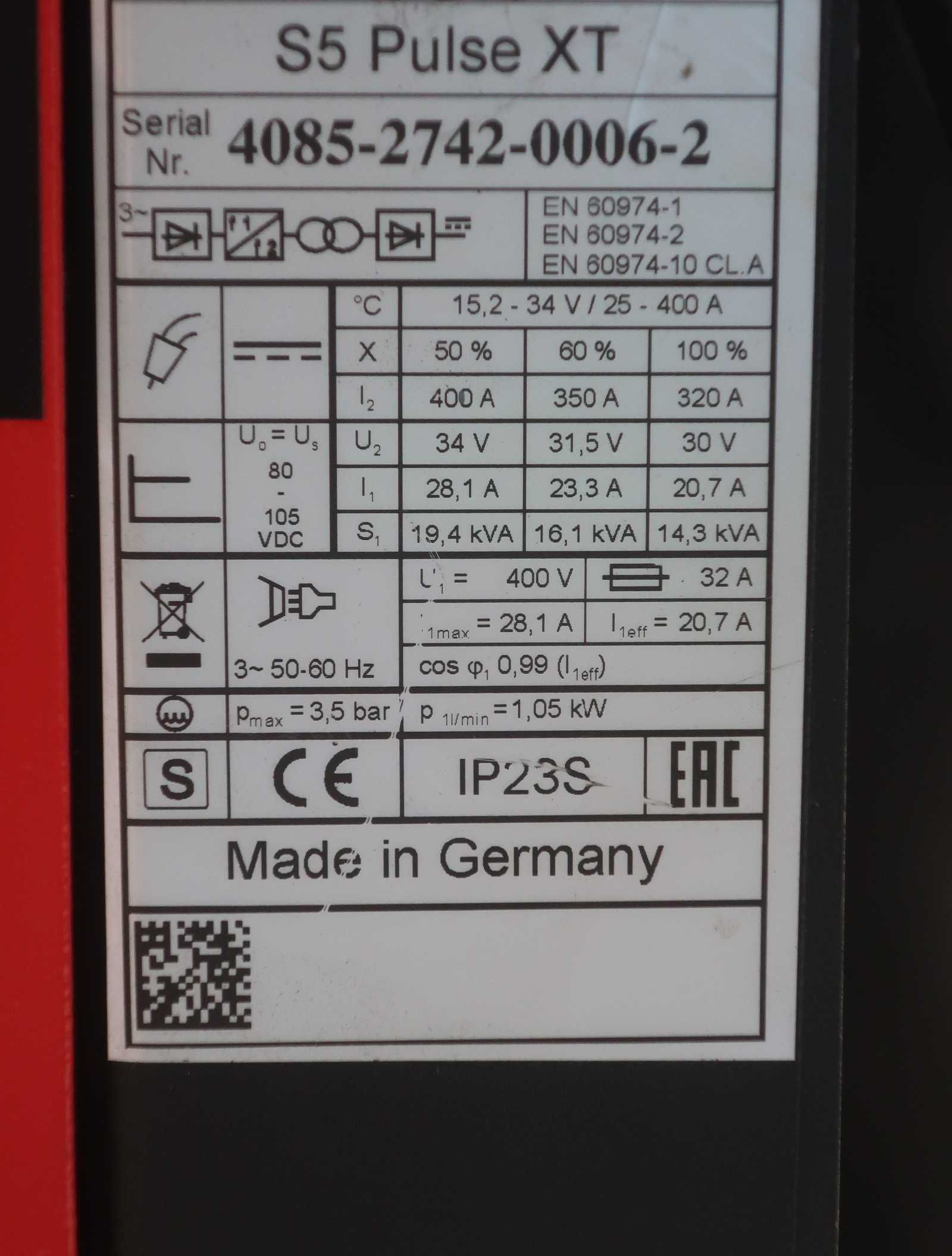 Заваръчен апарат, МИГ/МАГ, Телоподаващо, Lorch S5 Pulse XT