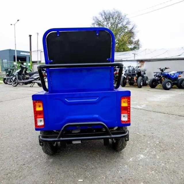 Двуместна Електрическа Триколка MAX MOTORS 1500W 20 AH BLUE