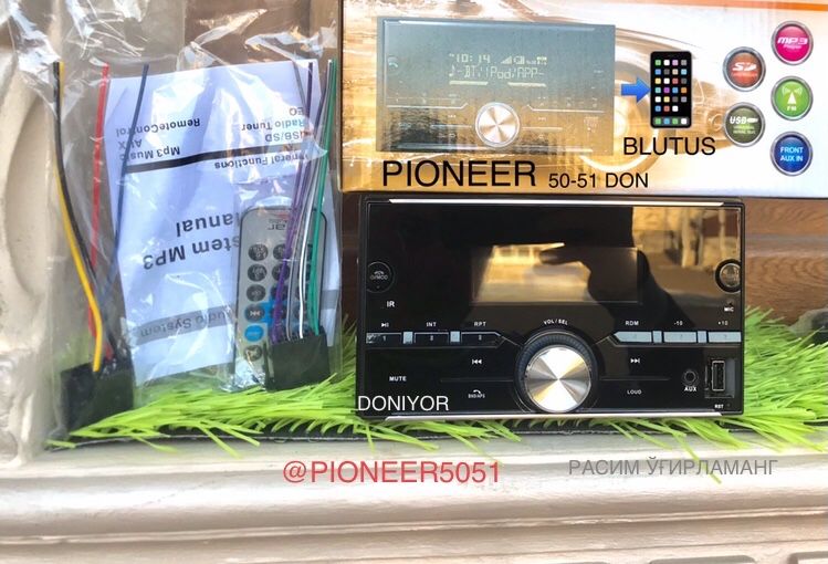 Pioneer mafon kottasi yengi masla blutus fleshka aux fm disk yoq china