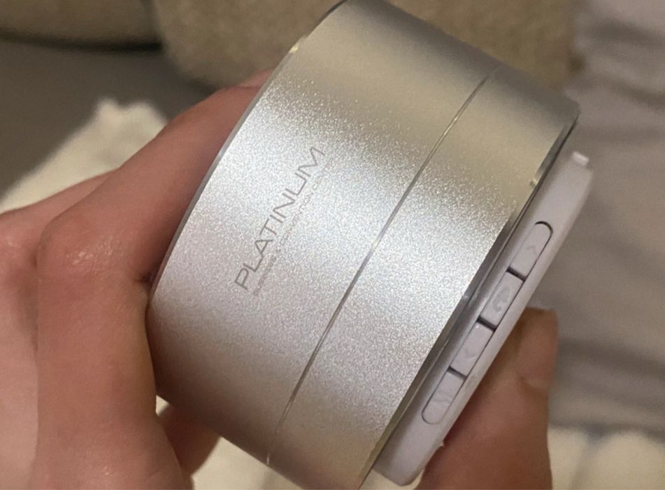 Boxă portabilă bluetooth - Platinum cu LED albastru și microfon