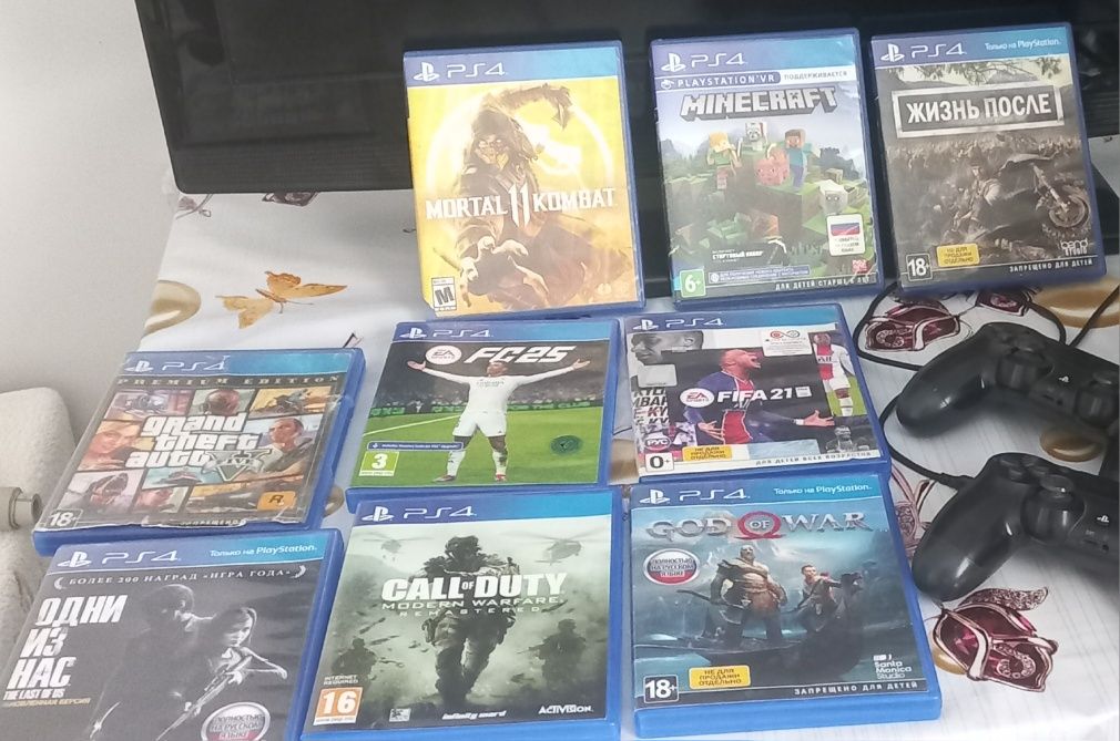 Продаю 9 дисков для PS4 в хорошем состоянии