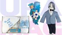 Set Botez Baietel (Trusou + Lumanare + Costum)
