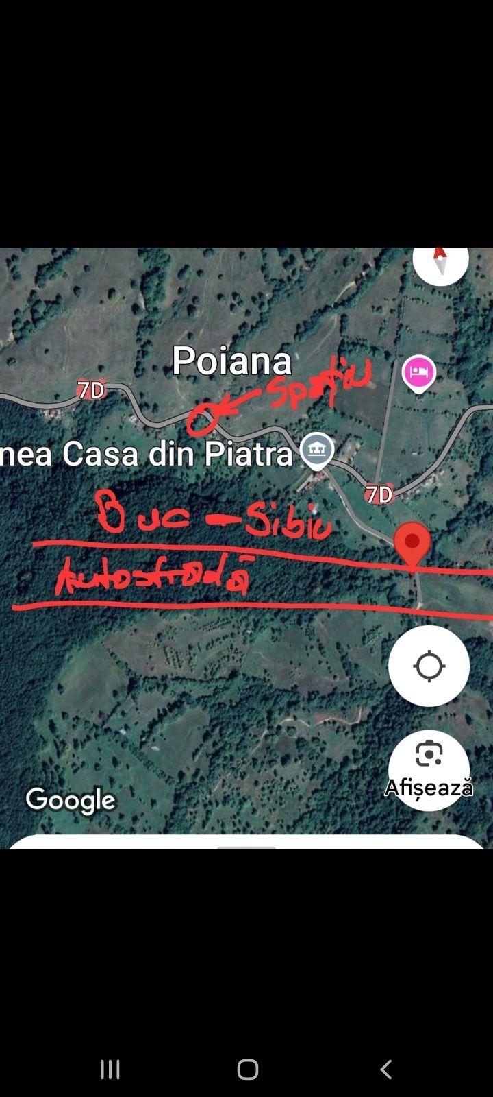 Teren de închiriat in com Perisani sat Poiana  ( 11000 m )