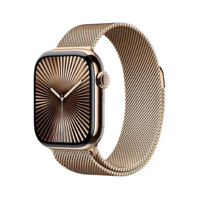 Apple watch 10 stainles steel gold ideal