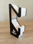 Suport personalizat 2 controllere PS5, alb-negru