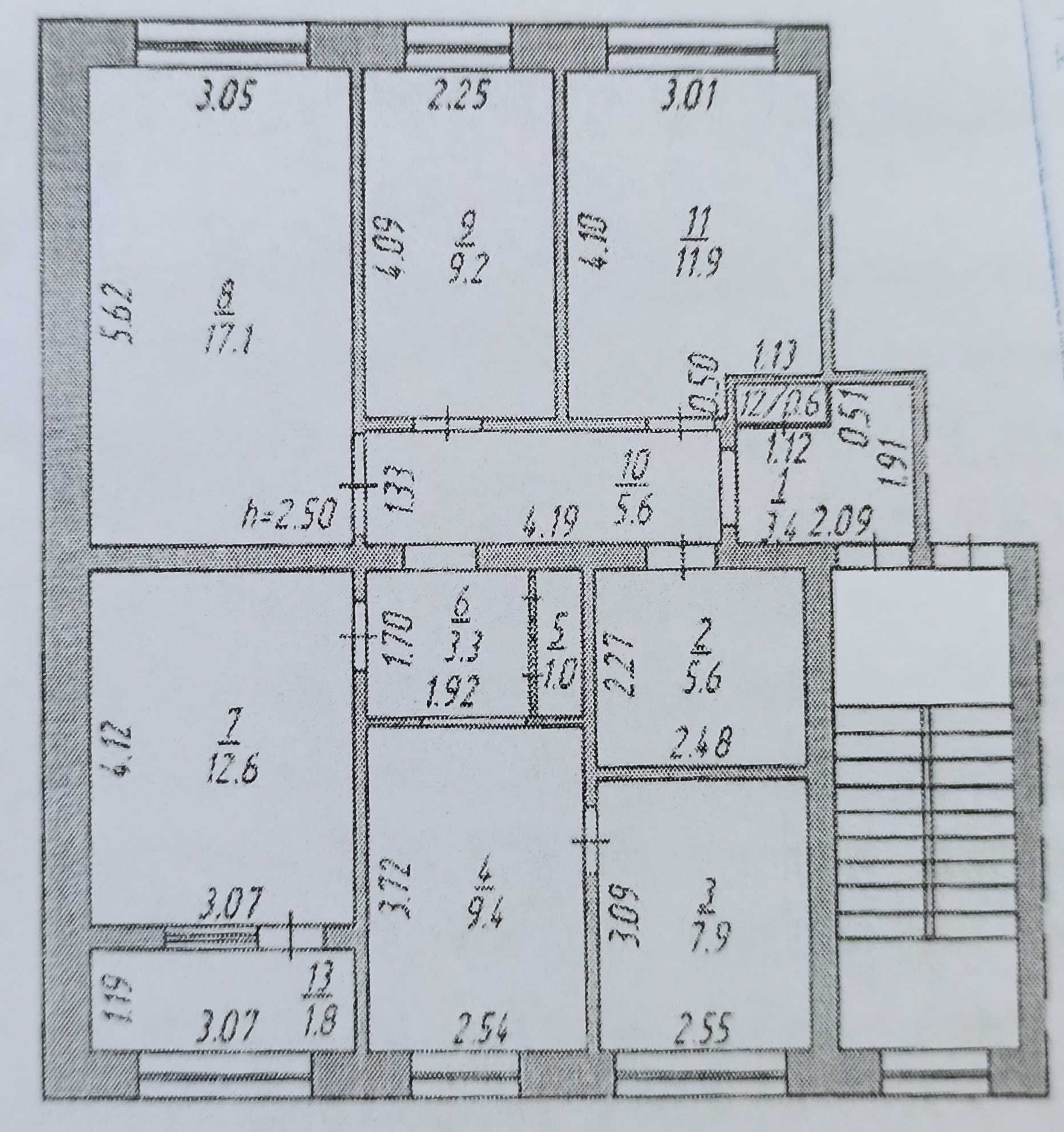 №1103 Продам 5 комнатную квартиру, ул. Ч.Валиханова