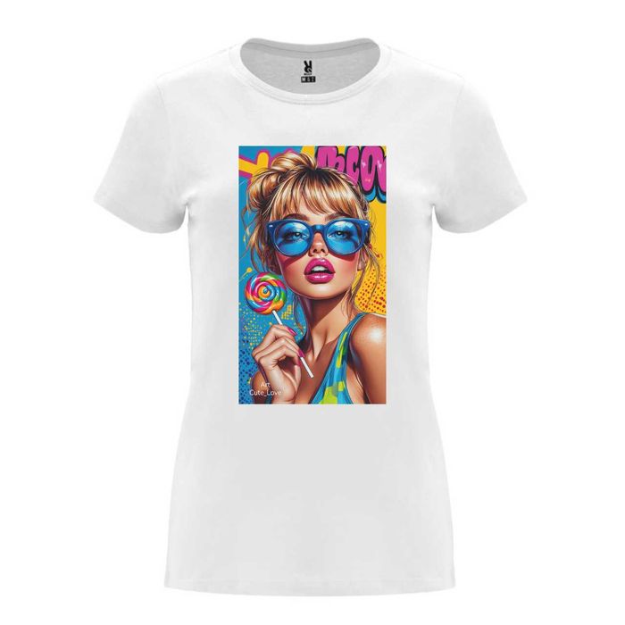 Дамски тениски на едро или дребно , бяла и розова тениска