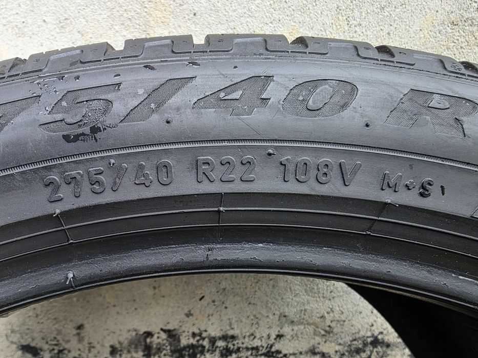 Vând patru anvelope de iarna pirelli 315 35 22/ 275 40 22 dot 4923