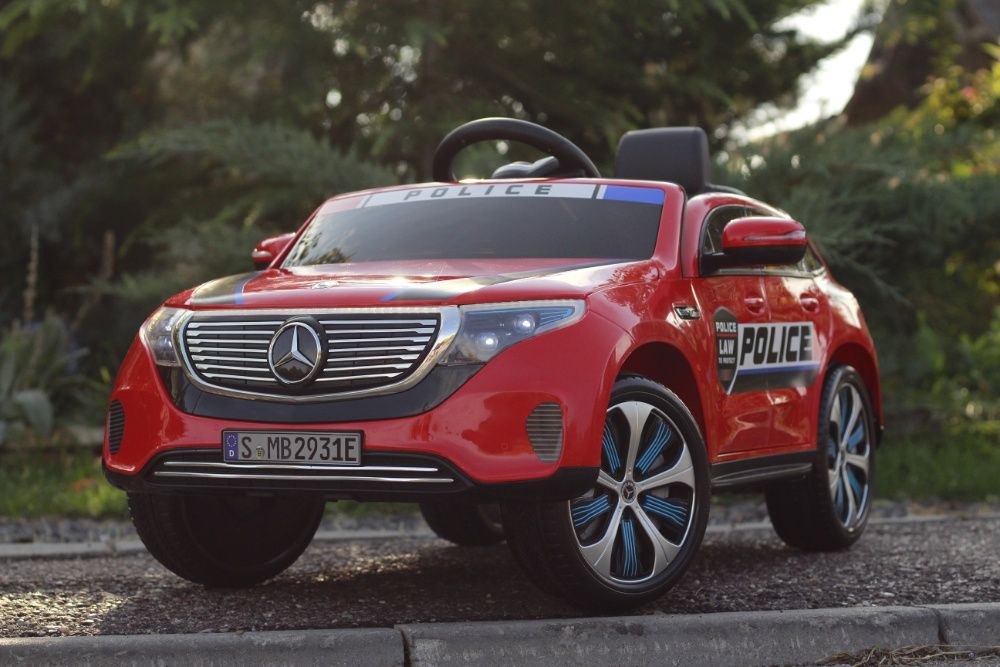 Masinuta electrica pentru copii Mercedes EQC 400 90W POLICE #RED