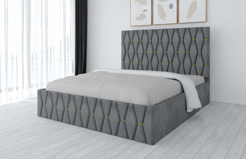 Paturi Tapitate Ieftine Gri Maro Verde Alb Negru Turcoaz Bej K16