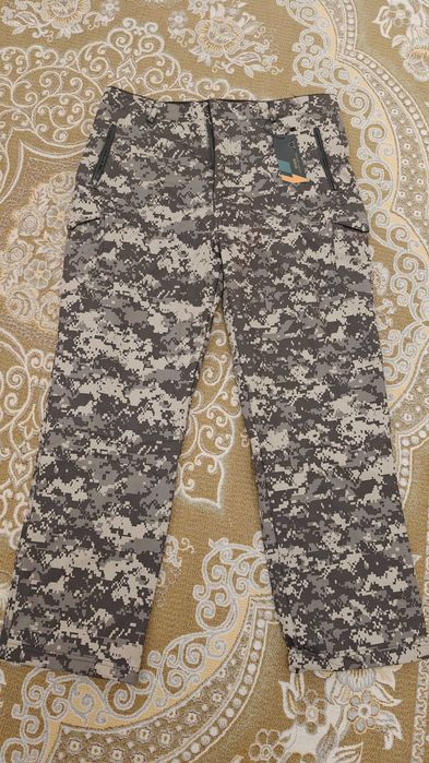 Брюки камуфляж с флисом 3XL