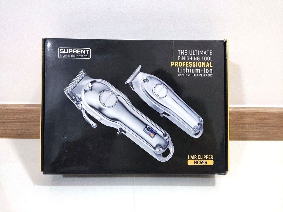 Set profesional masina de tuns si trimmer SUPRENT HC596,sigilat