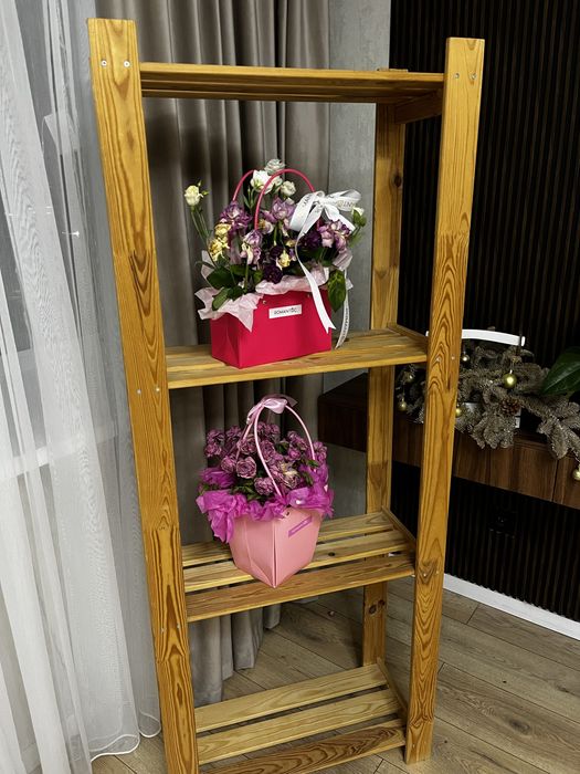 Срочно продам деревянную полку 160*65 Red/рассрочка/Gold
