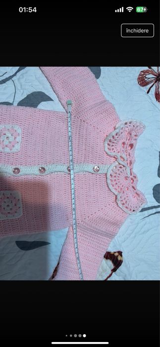 Jacheta roz bebe 3-6 luni