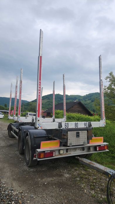 Remorca forestiera Friedrich 3 axe sau multe piese din dezmembrari