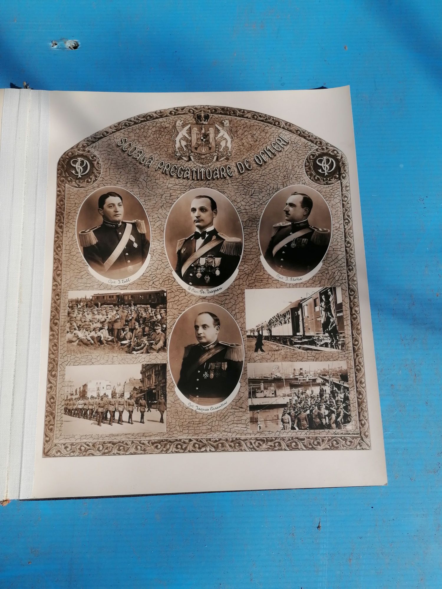 Carte album, scoala pregatitoare de subofiteri interbelica 1932-1933