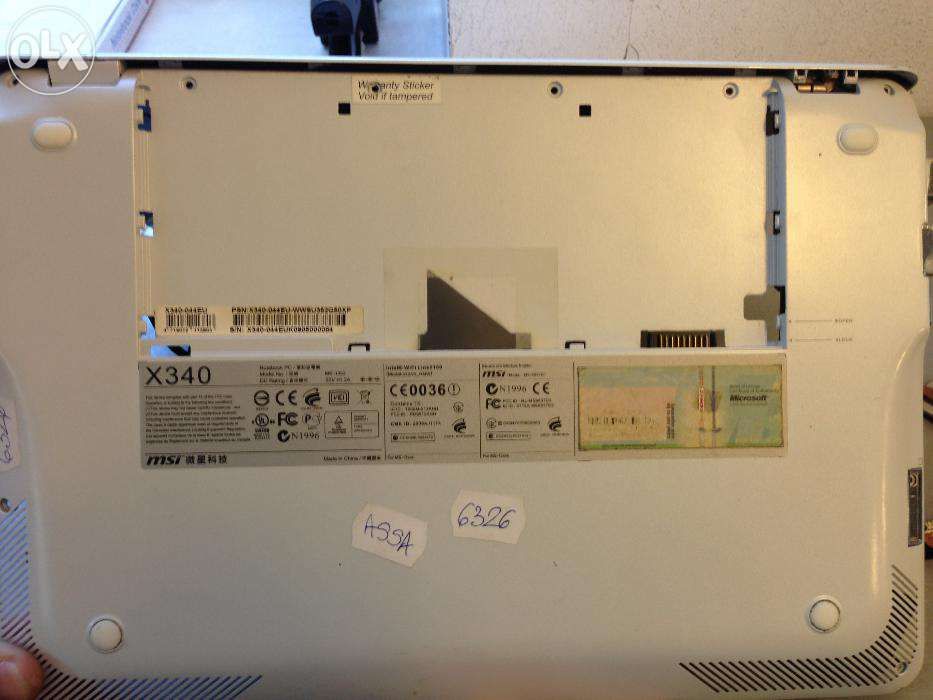 Dezmembrez laptop MSI x340 wind x300 x320 x340 x401