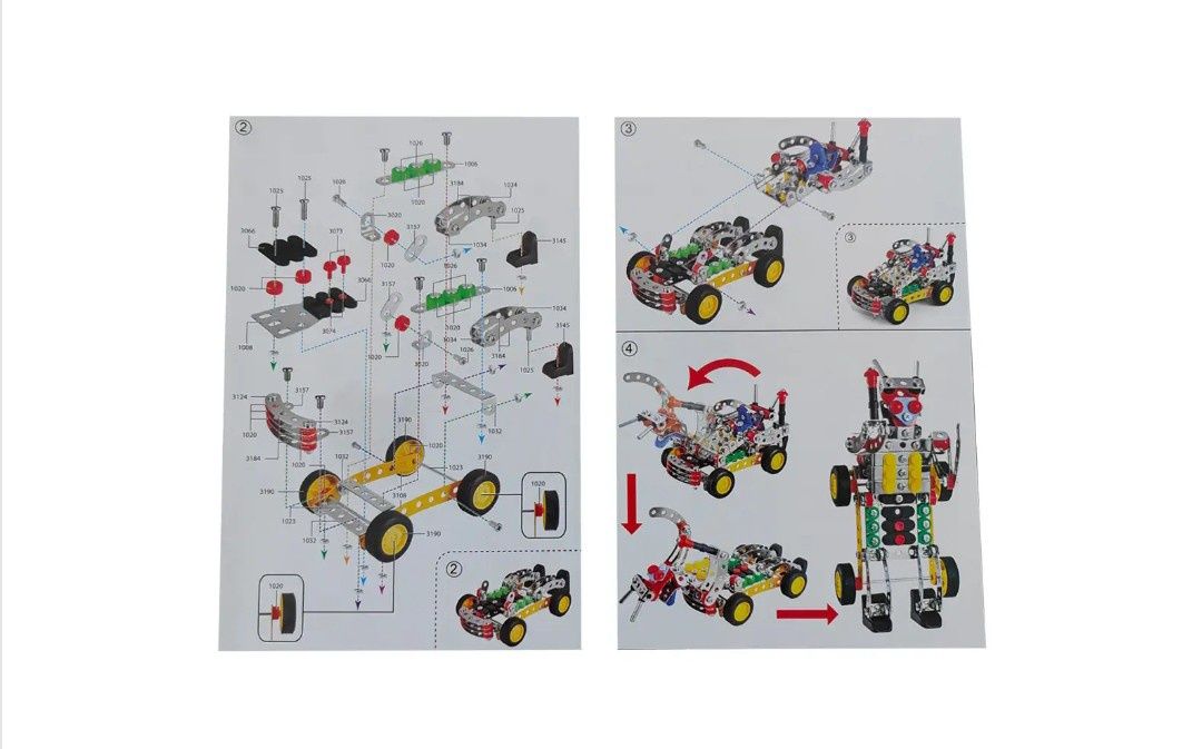 Transformer, set de construit din metal Masina-Robot