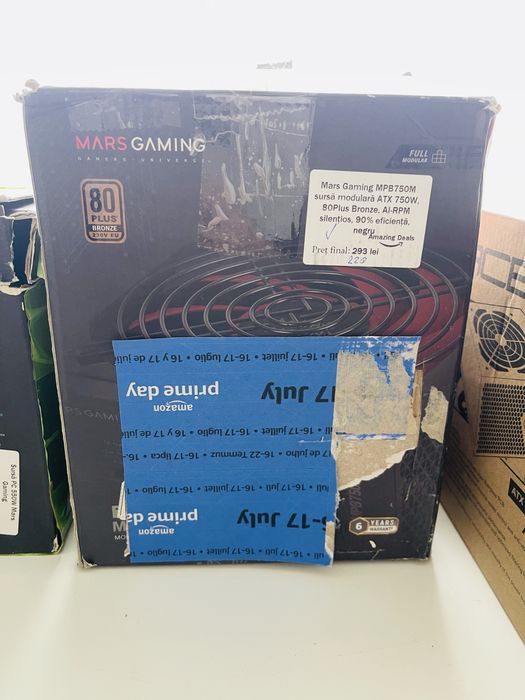 Sursă Modulară PC Mars Gaming 750W