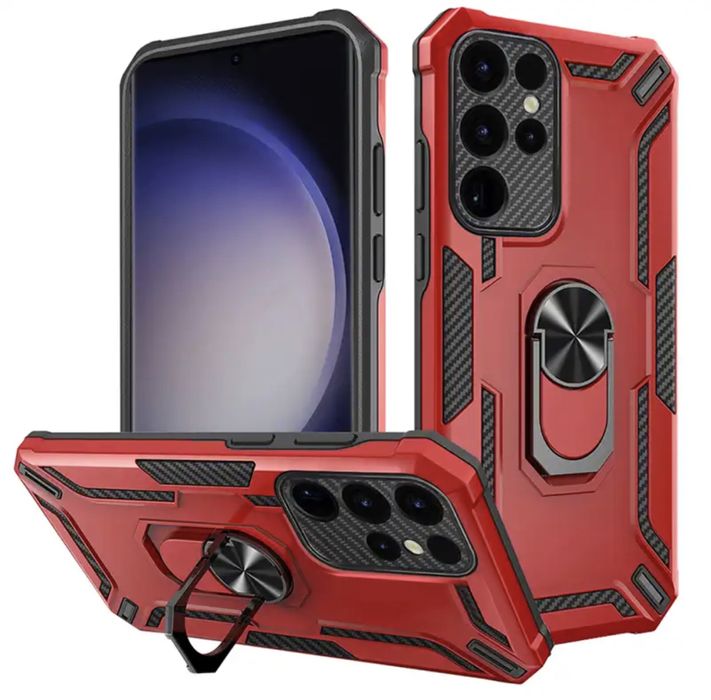 Samsung S22/S23/S24/S25/PLUS/ULTRA - Husa Strong Case Metalic Ring