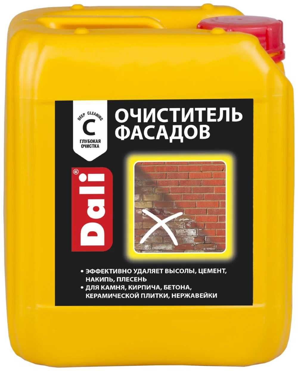 Очиститель фасадов (антисоль, антигрибок, антиплесень) 5 л DALI