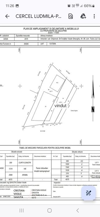 Teren intravilan de vânzare în Jud. Iași, Com. Tutora, St Chiperesti