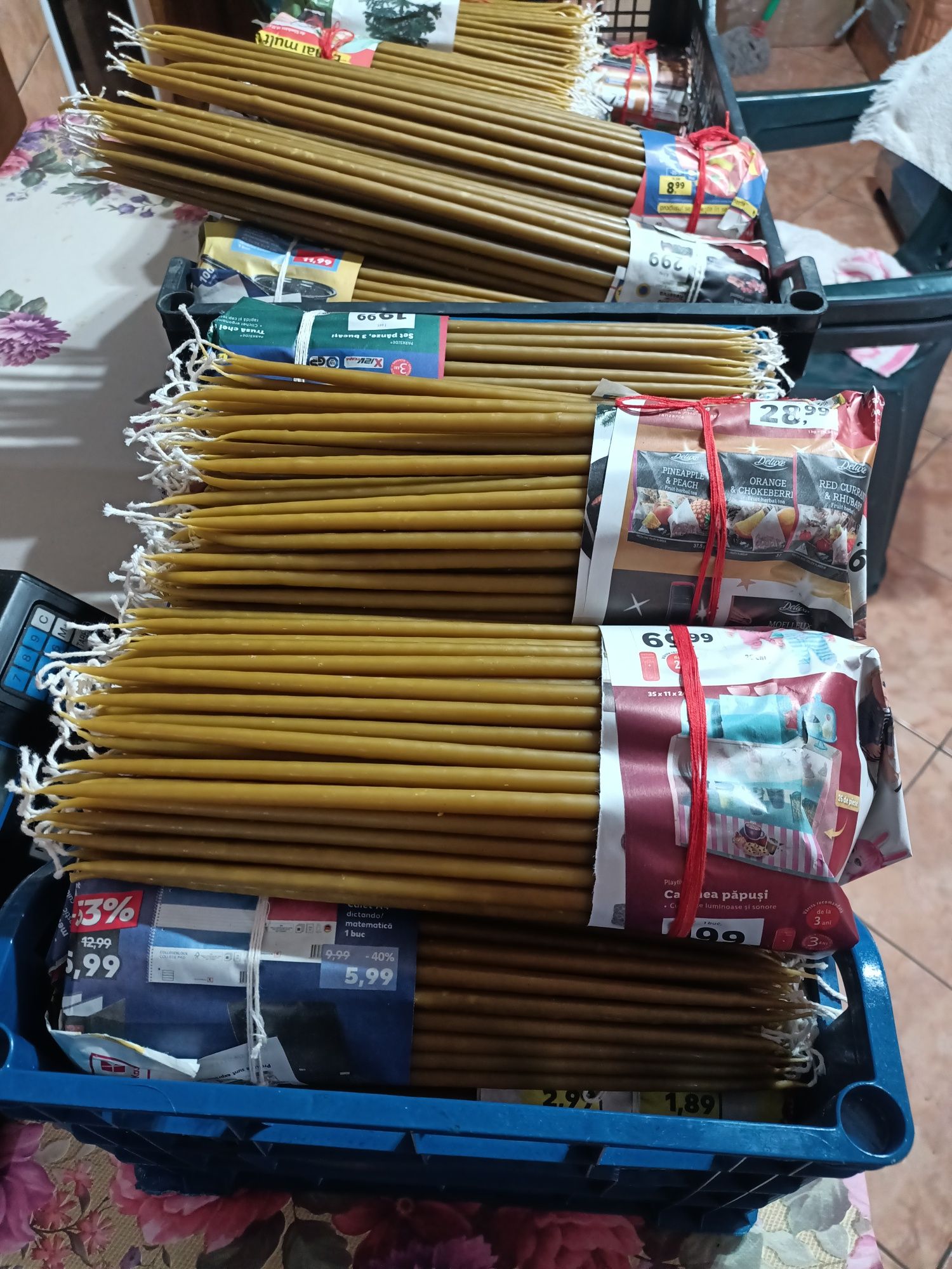Vând  lumânări   din ceară naturală