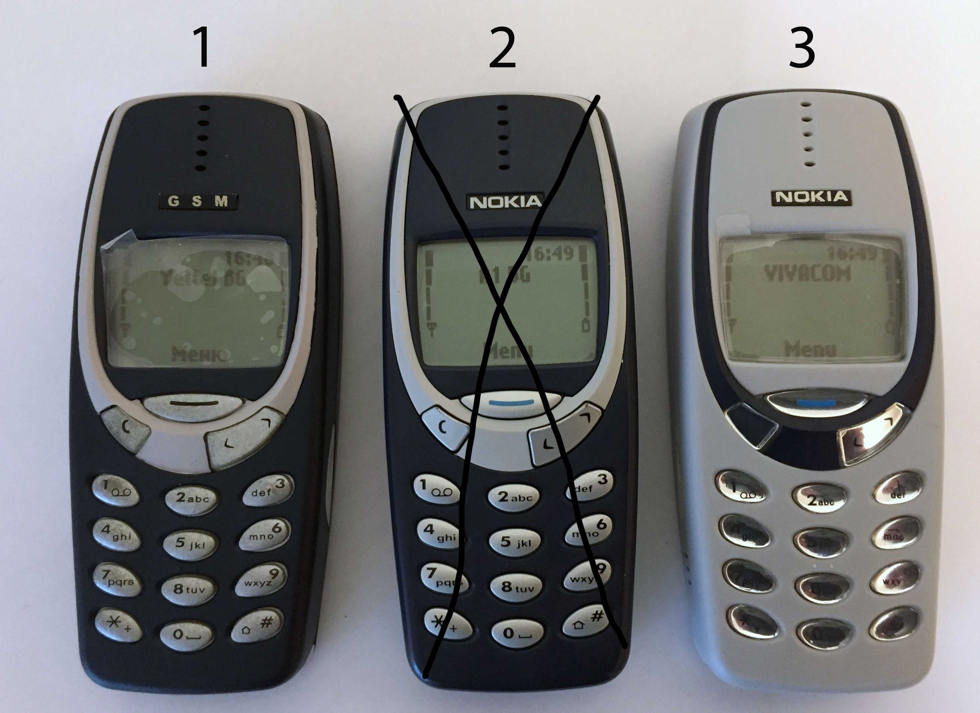 Ретро телефони Nokia 3310/3330