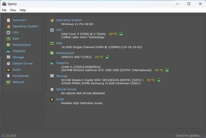 Calculator Gaming i7 8700K + GTX 1060 6GB + SSD NVMe + HDD + 16GB RAM