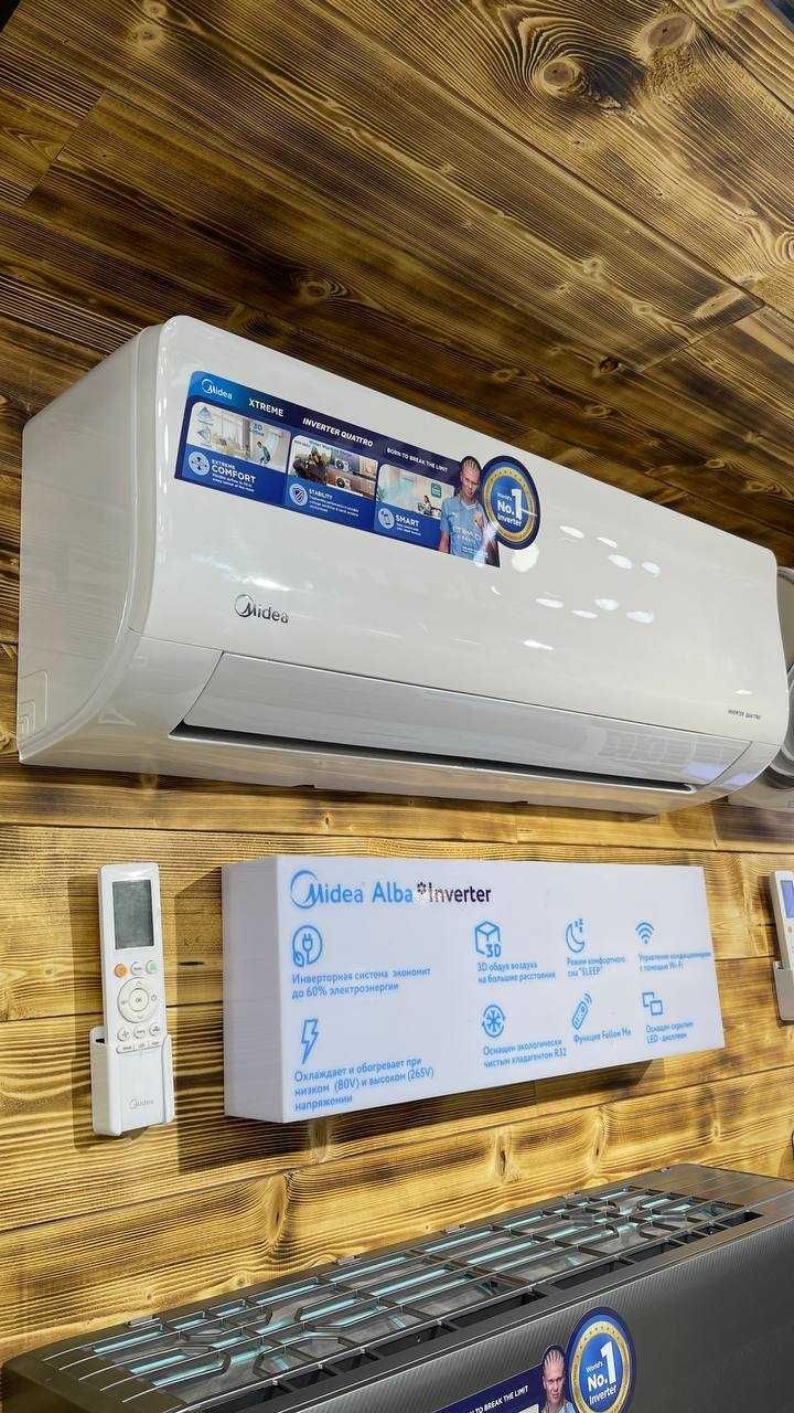 Кондиционер Midea модель ALBA - 9,000 Btu / Инвертор / Low Voltage