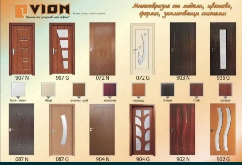 Интериорни врати MDF ново