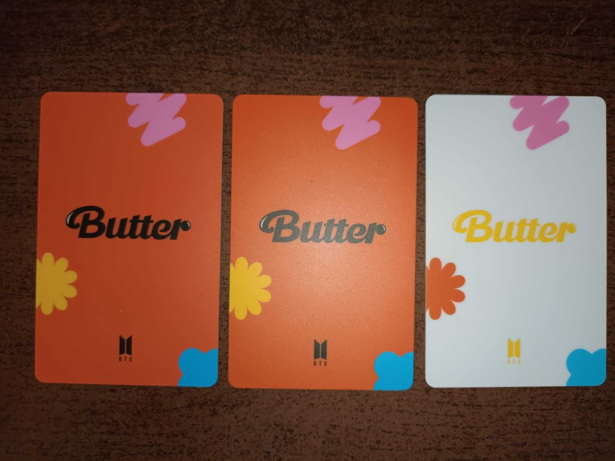 BTS Butter Official Lucky Draw cards