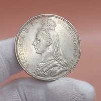 Moneda de argint 1887 Queen Victoria
