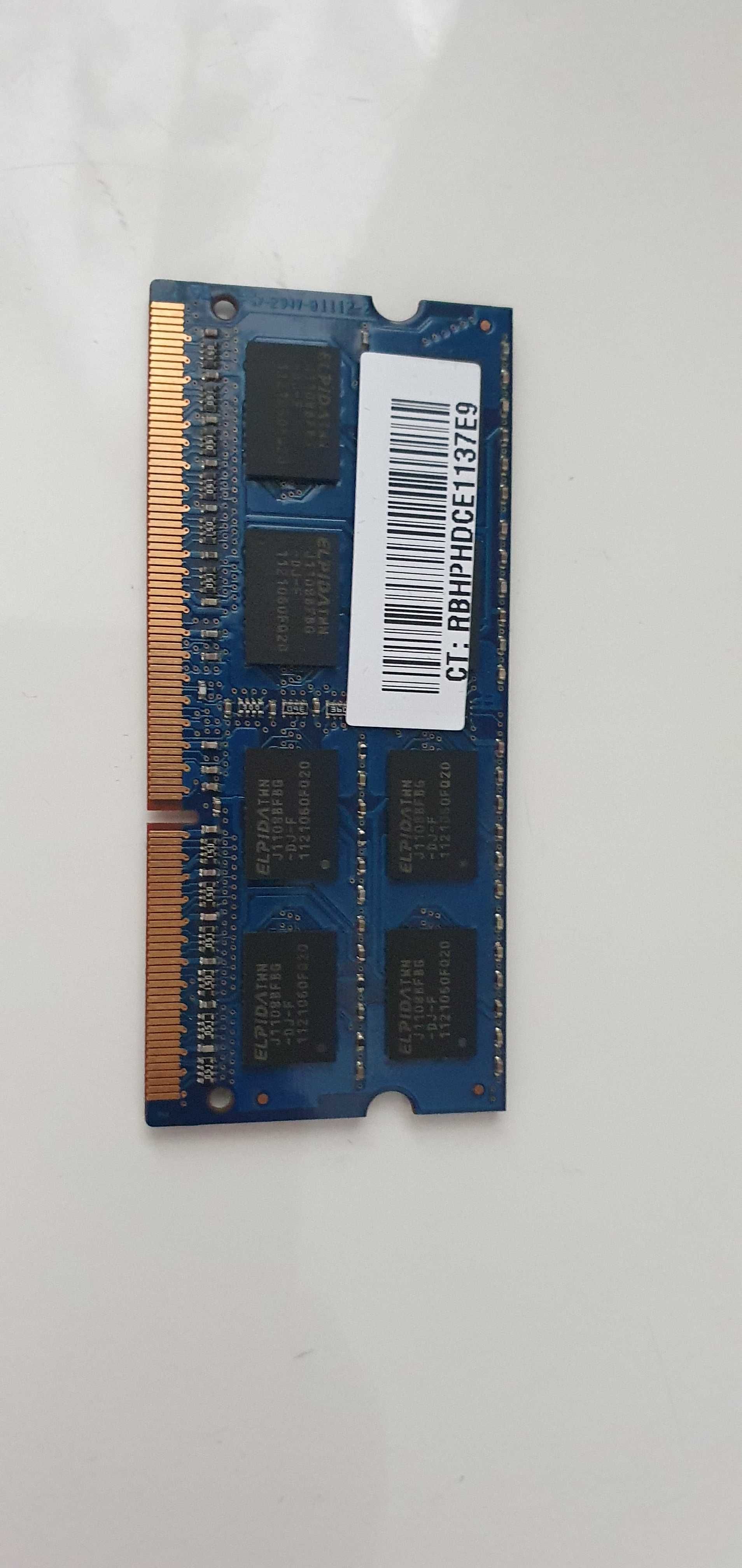 Oзу для ноутбука  2GB DDR 3 SODIMM