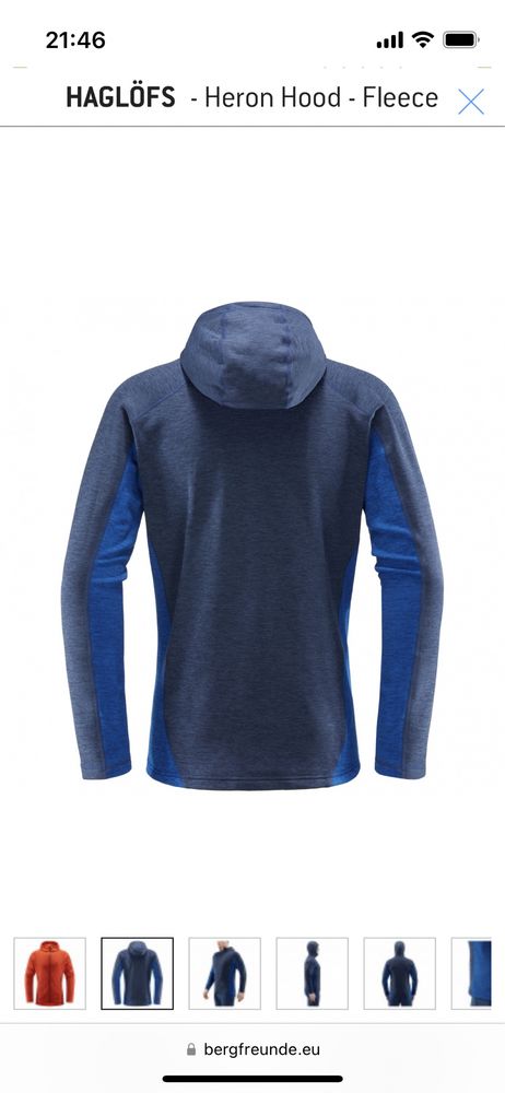 Haglofs Hoodie Hanorac Heron