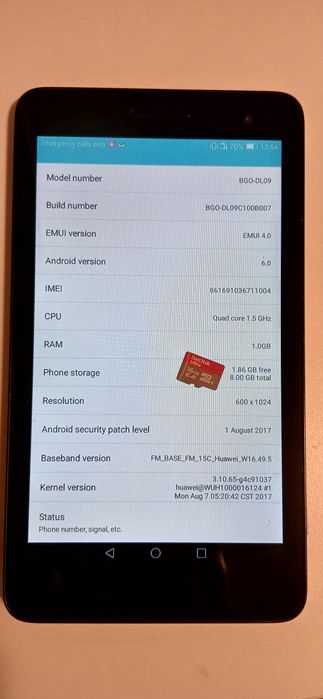 Huawei MediaPad T2 7.0 + 16GB SD