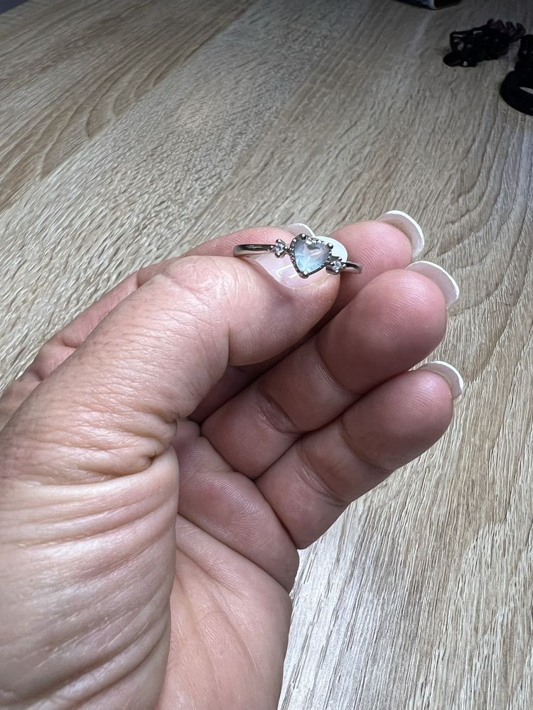Сребърен пръстен с аквамарин