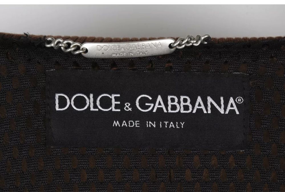 Geaca de piele Dolce & Gabbana ORIGINALA, Autentica Maro