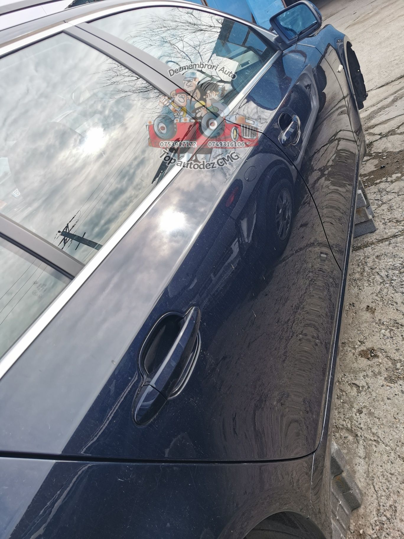 Usa Bmw seria 5 E60 E61 usi albastru Monaco Blau Metalic A35/5