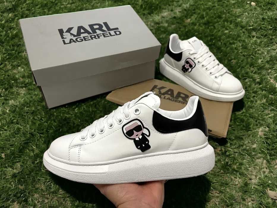 Adidasi Karl Lagerfeld Negru-Alb / Calitate Premium