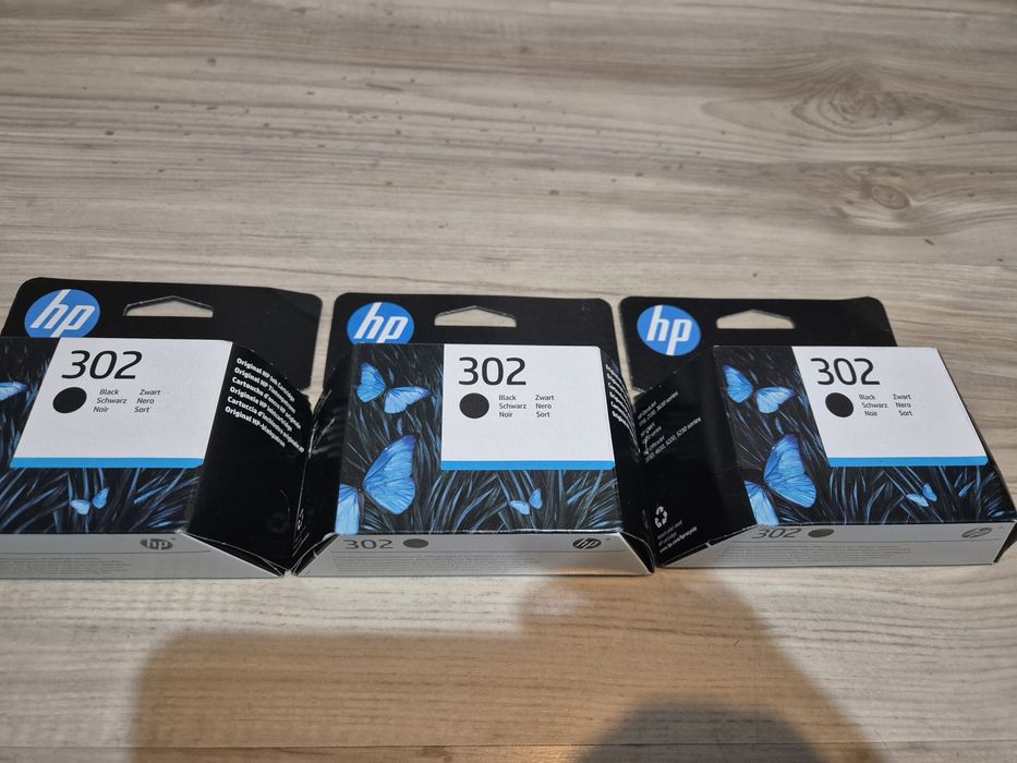 Cartus / e imprimanta HP 302 Black x3 bucati