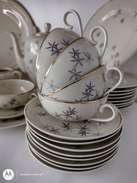 Сервиз за чай или кафе за 6 човека Lettin 1956-1969