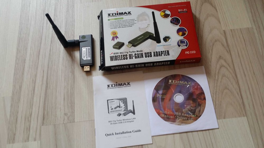 Placa WIFI USB pentru laptop sau PC cu antena