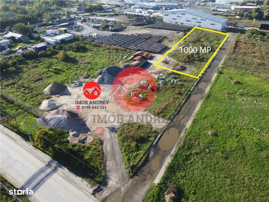Teren de vânzare în zona Gelco – 1000 mp, ideal pentru industriecomert